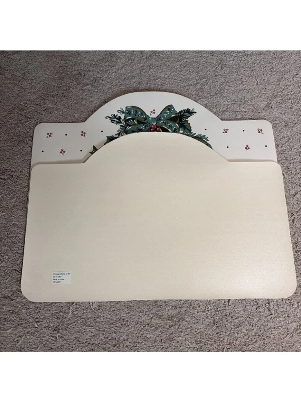 Vintage Franco Christmas Vinyl Placemats 18X12